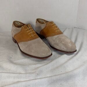 Men's Florsheim  by Duckie BrownTwo-Tone Brown /Tan and Beige Suede Saddle Shoe